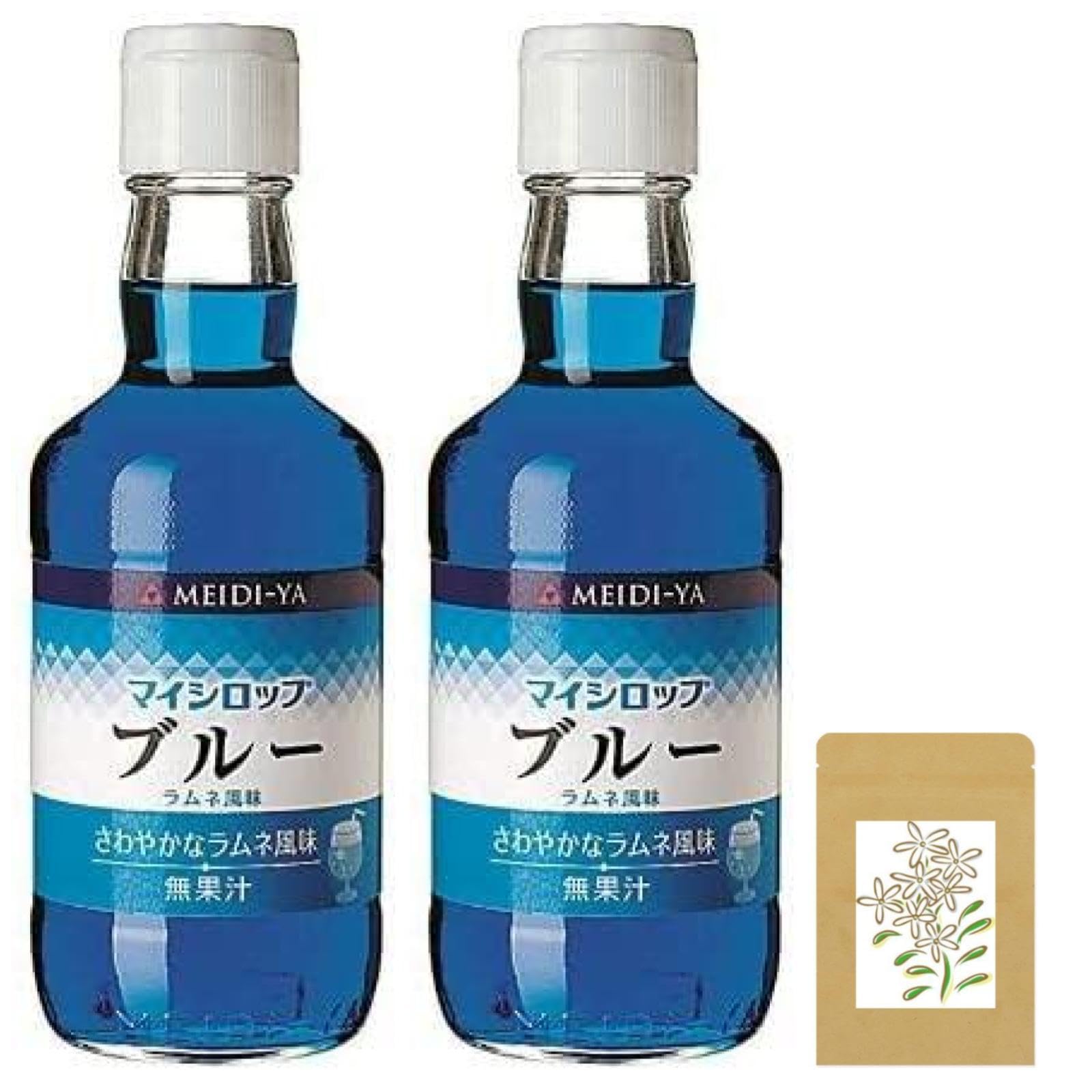 Amazon.co.jp: 【セット】明治屋 マイシロップ ブルーラムネ風味 350ml